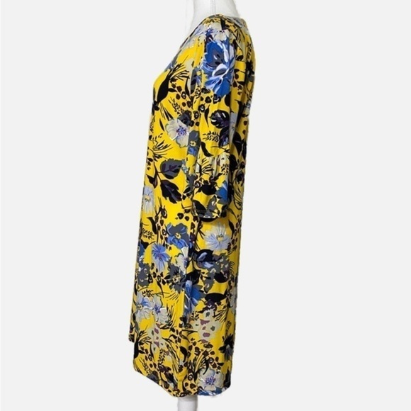 Alexandra + Oak Yellow Floral Midi Dress - Picture 3 of 11